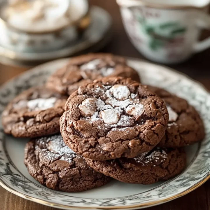 Cozy Hot Chocolate Cookies with a Gooey Twist