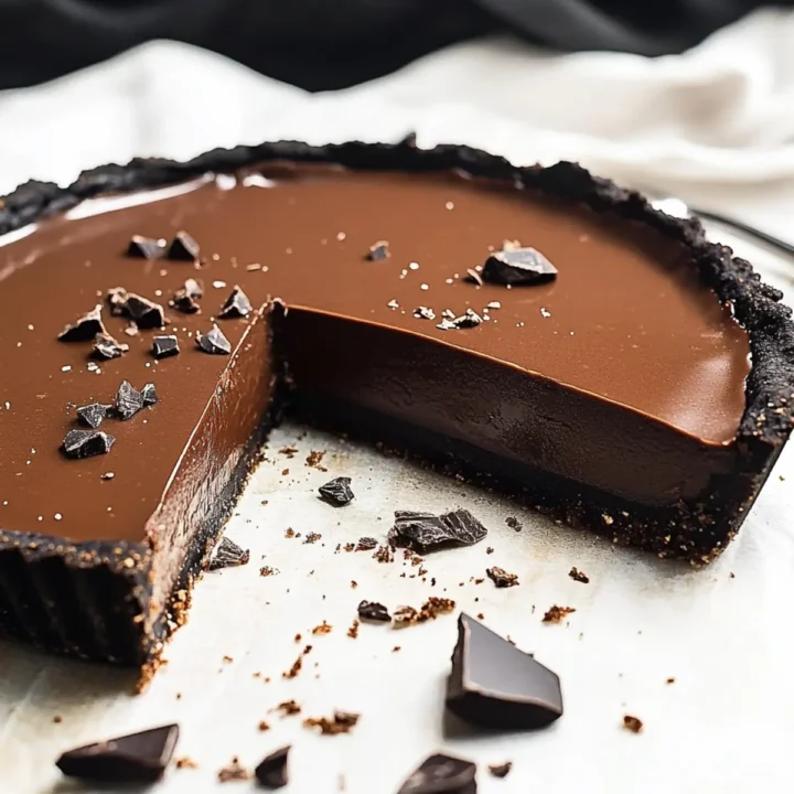Chocolate Ganache Tart ~ easy convert to gf, vegan, or keto!