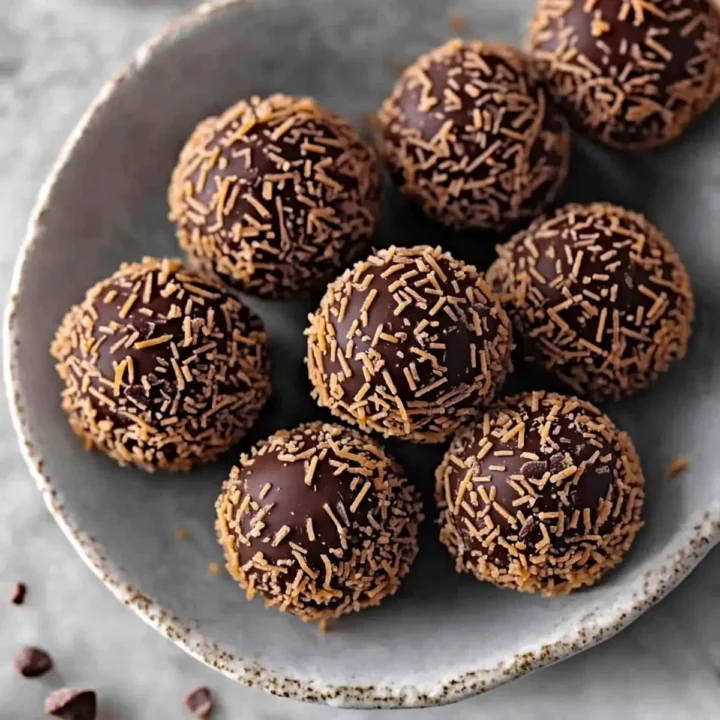 Festive Orange Chocolate Christmas Truffles
