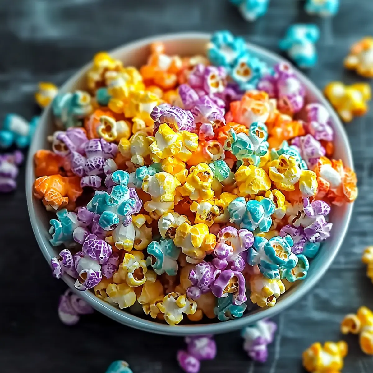 Vibrantly Sweet Colorful Candied Popcorn That's Easy to Make 2