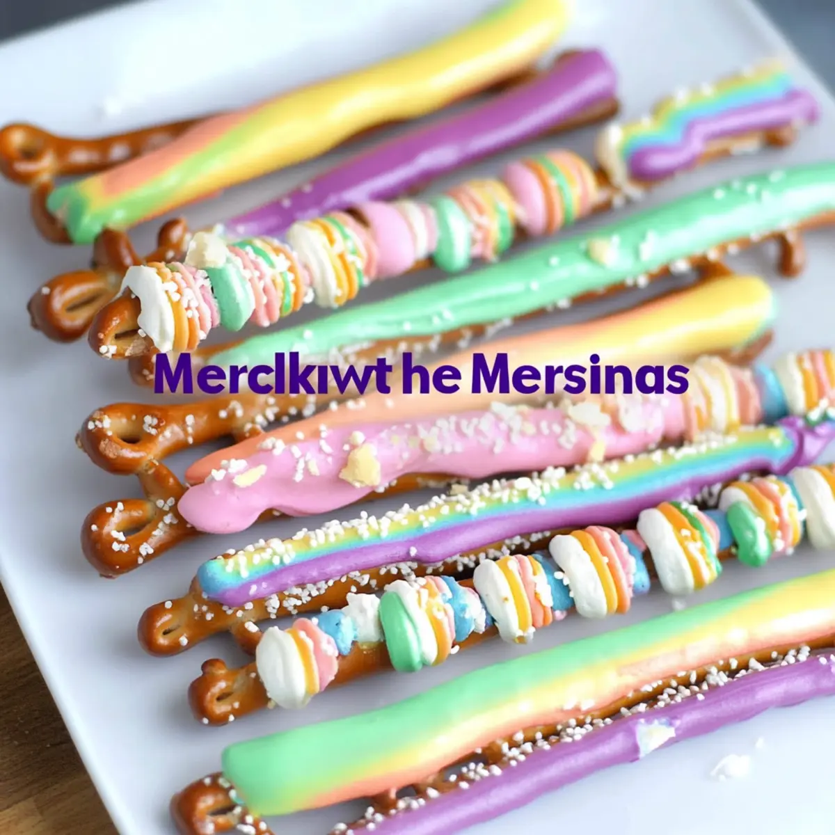 Delightful Rainbow Meringue Pretzel Sticks You'll Love to Make 1