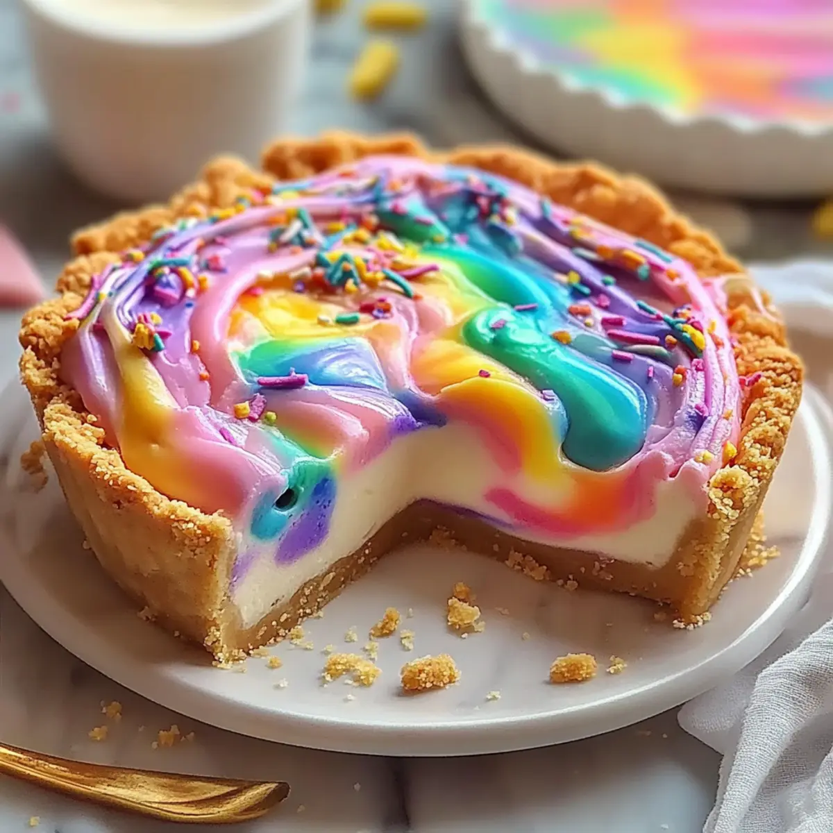 Magical and Easy Rainbow Pie: The Colorful Dessert Delight 3