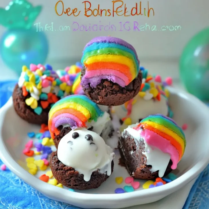 Over the Rainbow Brownie Bombs | The Domestic Rebel