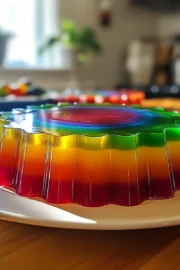 Create Colorful Rainbow Jello for Parties