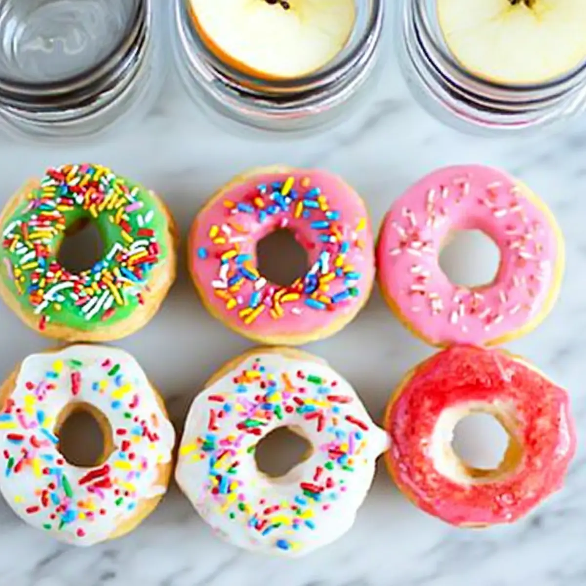 EASY APPLE FRUIT DONUTS: HEALTHY KID SNACK