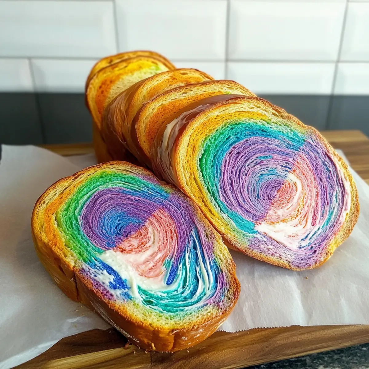 Colorful Tie-Dye Bread: A Fun and Easy Baking Adventure 2