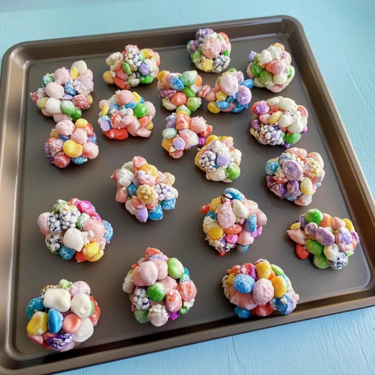 Rainbow Delight: Easy No-Bake Tutti Frutti Clusters Recipe 2
