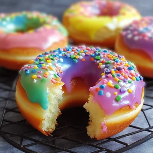 Make Bright Rainbow Filled Doughnuts At Home